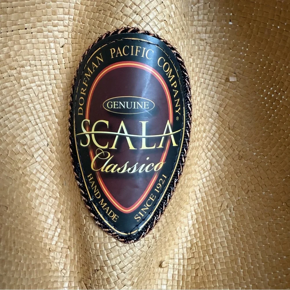 NWT Scala Men's Toyo Safari Hat with Black Trim Size S/M - Picture 11 of 14